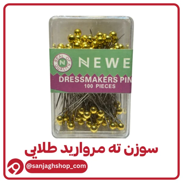 سوزن ته مروارید طلایی